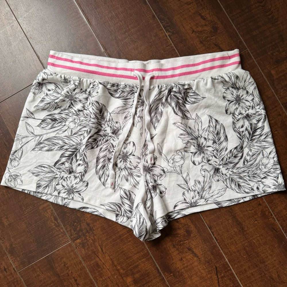 PJ Salvage ladies Tropical Floral Soft Lounge Pajama Shorts Large